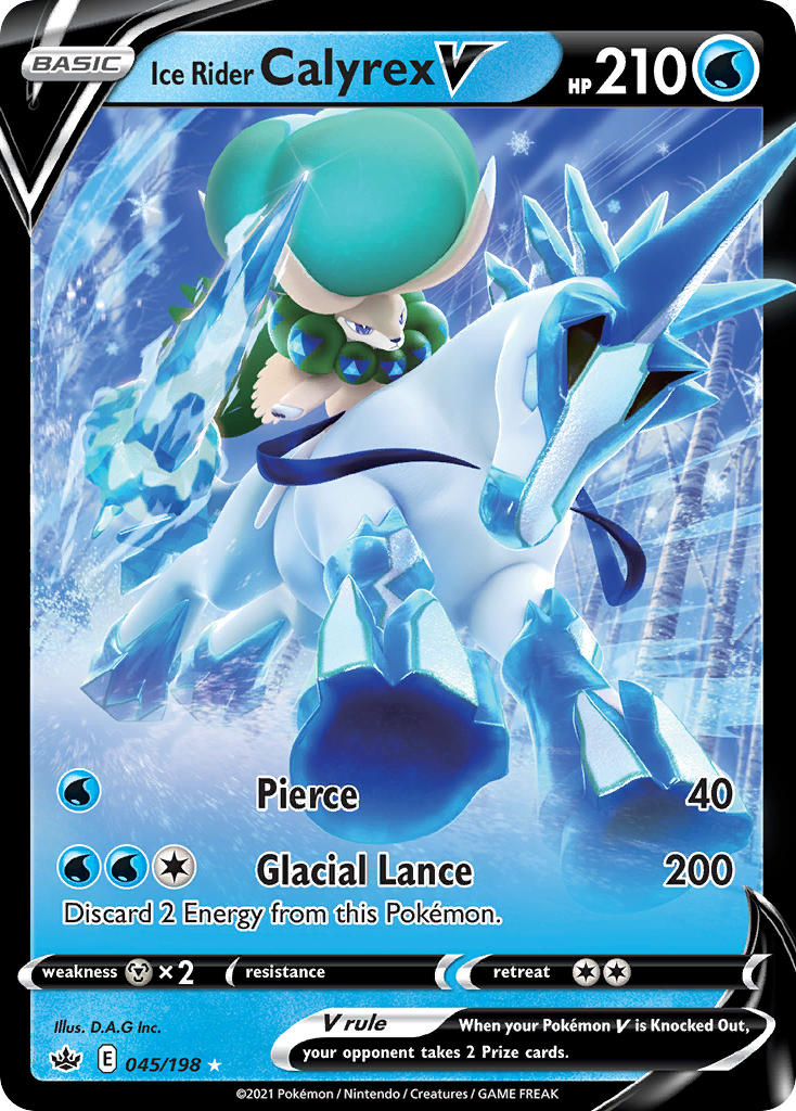 Ice Rider Calyrex V Pokémon card