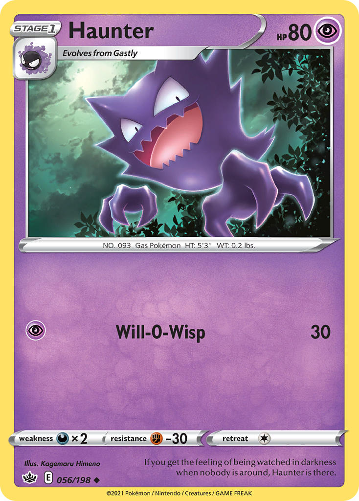 Haunter Pokémon card