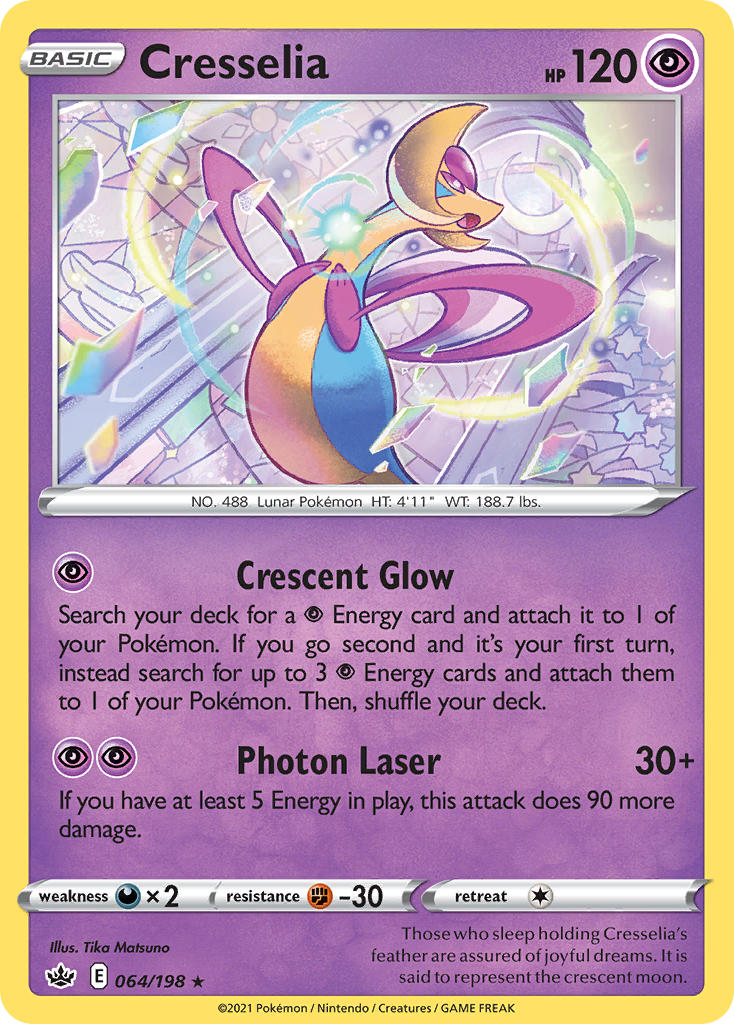 Cresselia Pokémon card