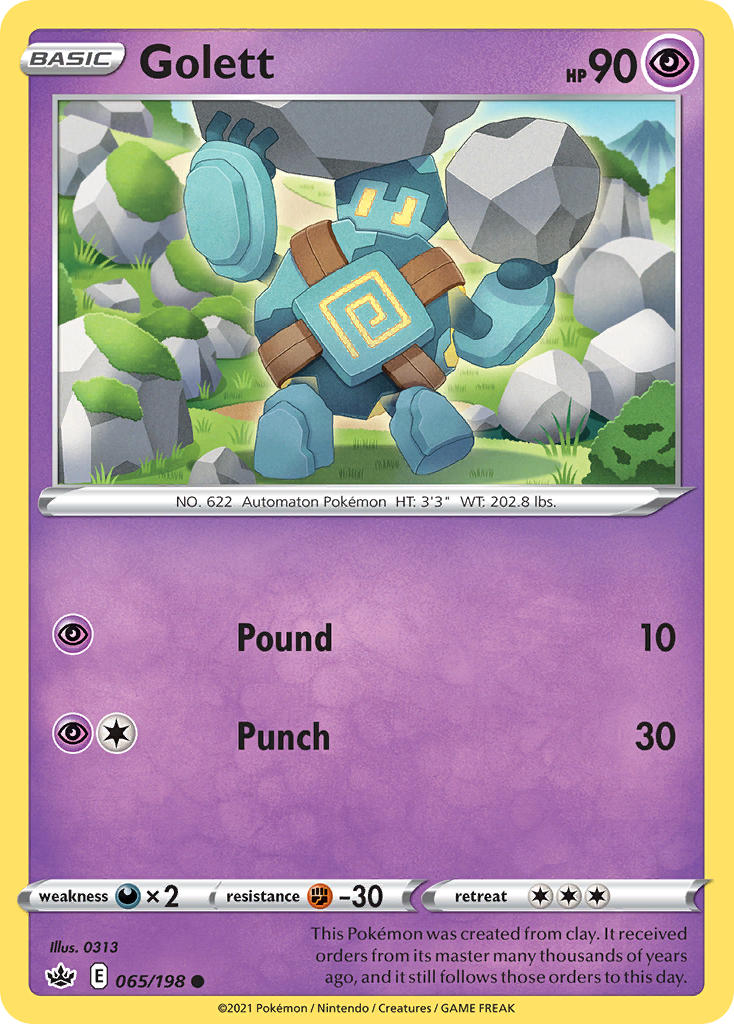 Golett Pokémon card
