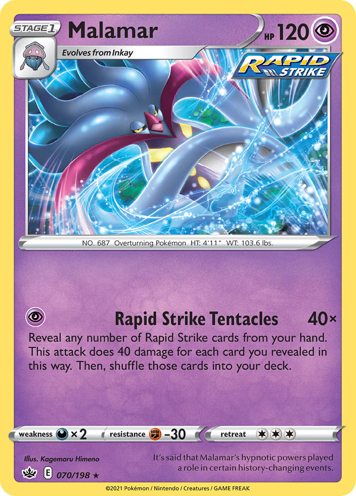 Malamar Pokémon card