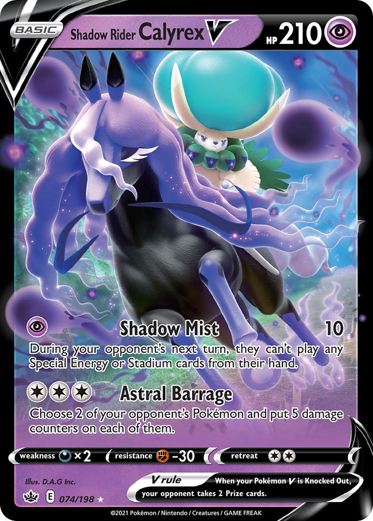 Shadow Rider Calyrex V Pokémon card