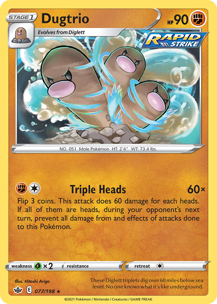 Dugtrio Pokémon card