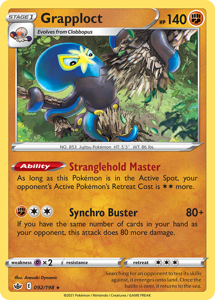 Grapploct Pokémon card