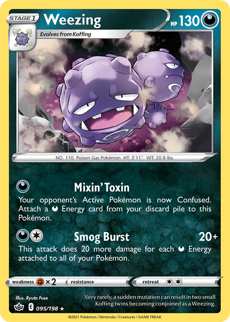 Weezing Pokémon card