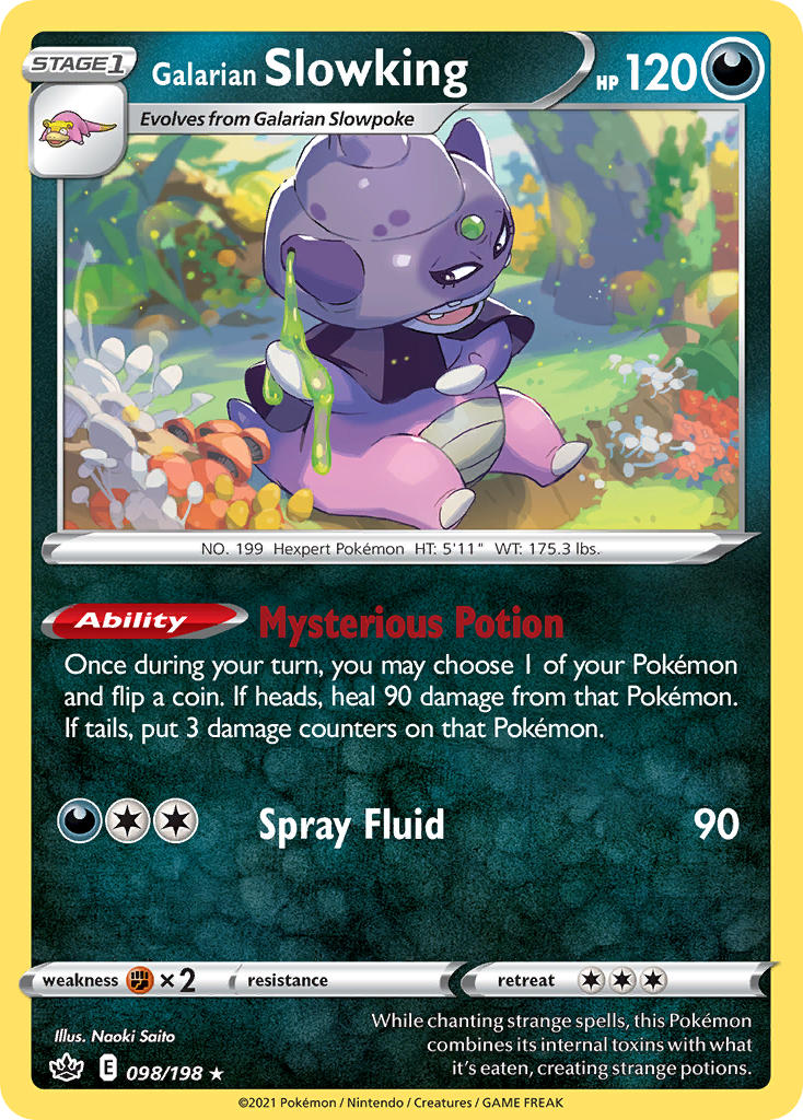 Galarian Slowking Pokémon card