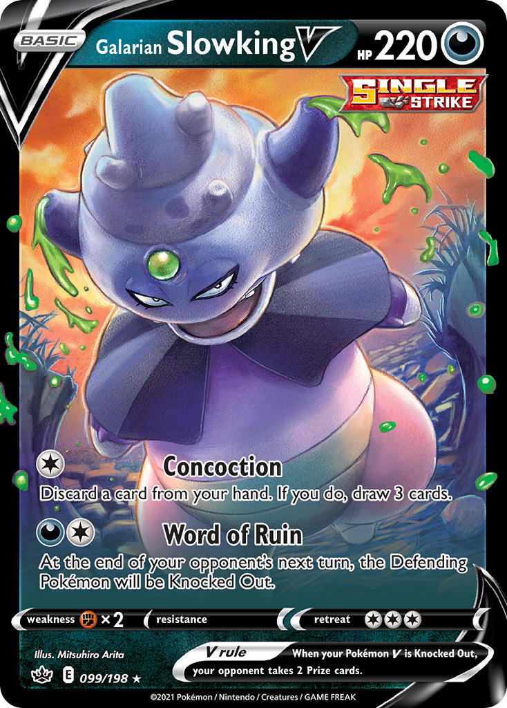 Galarian Slowking V Pokémon card