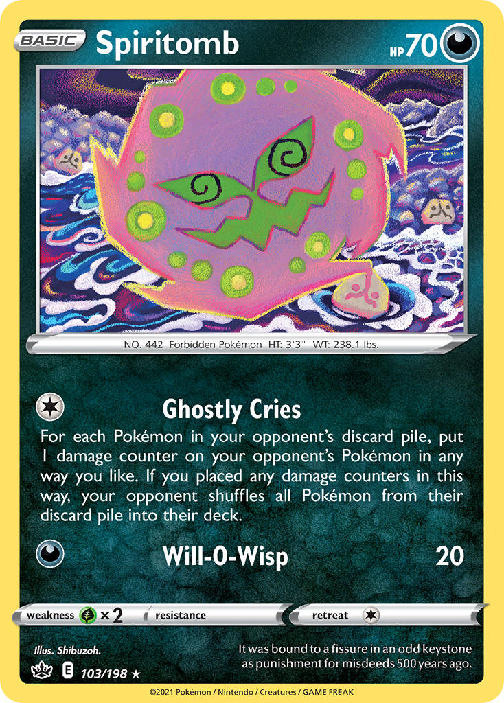 Spiritomb Pokémon card