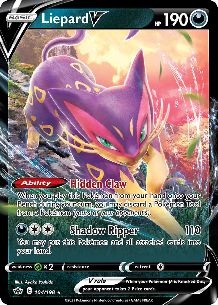 Liepard V Pokémon card