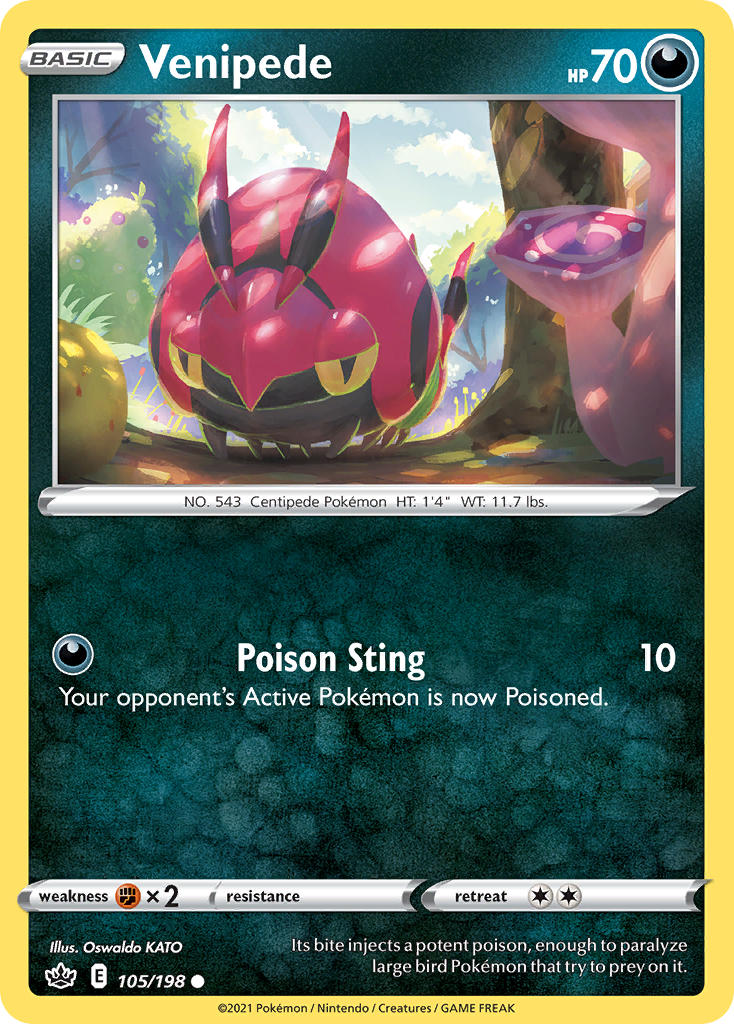 Venipede Pokémon card