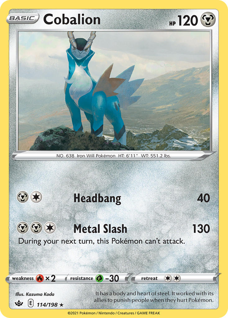 Cobalion Pokémon card