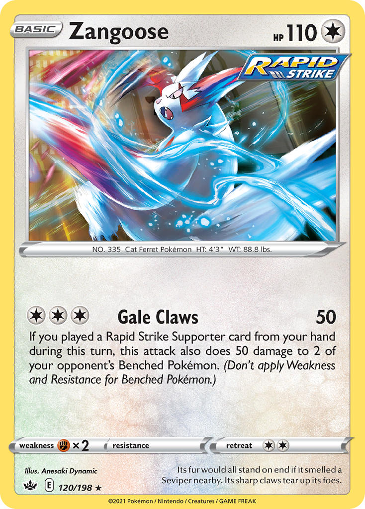 Zangoose Pokémon card