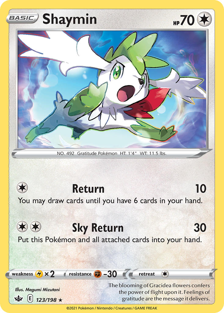 Shaymin Pokémon card