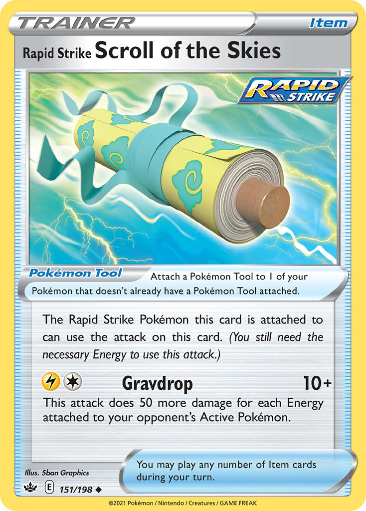 Rapid Strike Scroll of the Skies Pokémon card