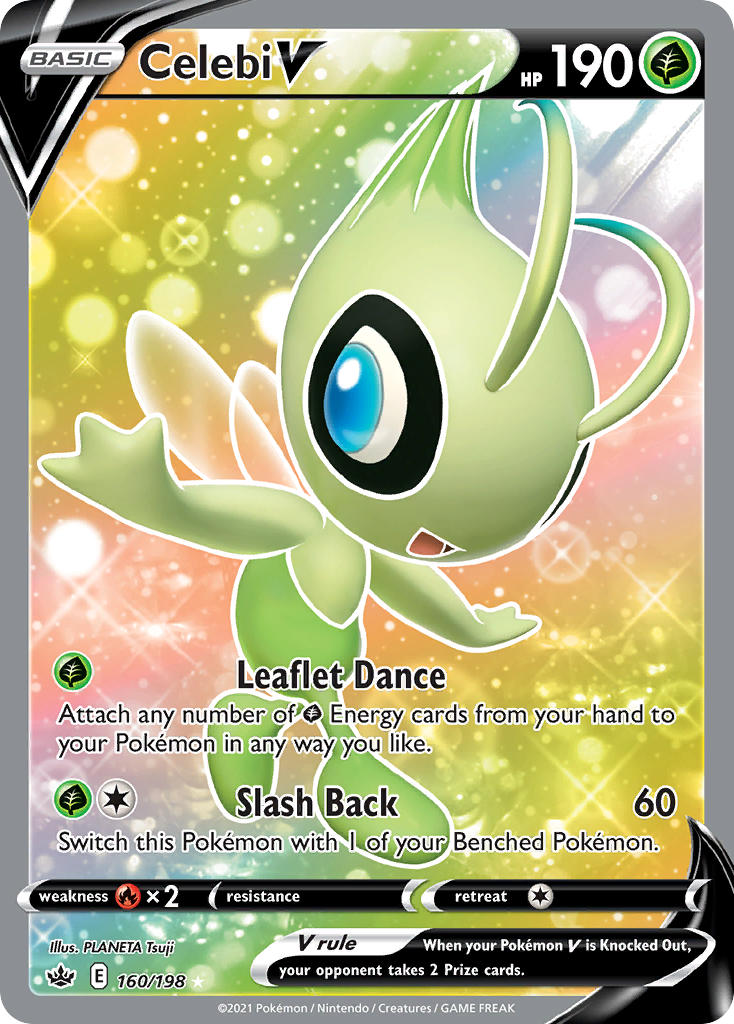 Celebi V Pokémon card