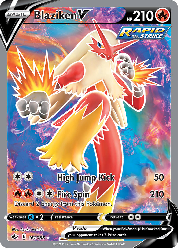 Blaziken V Pokémon card