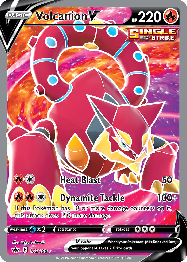 Volcanion V Pokémon card