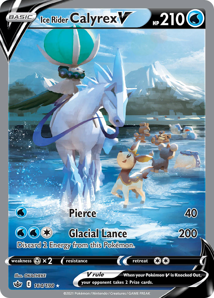 Ice Rider Calyrex V Pokémon card
