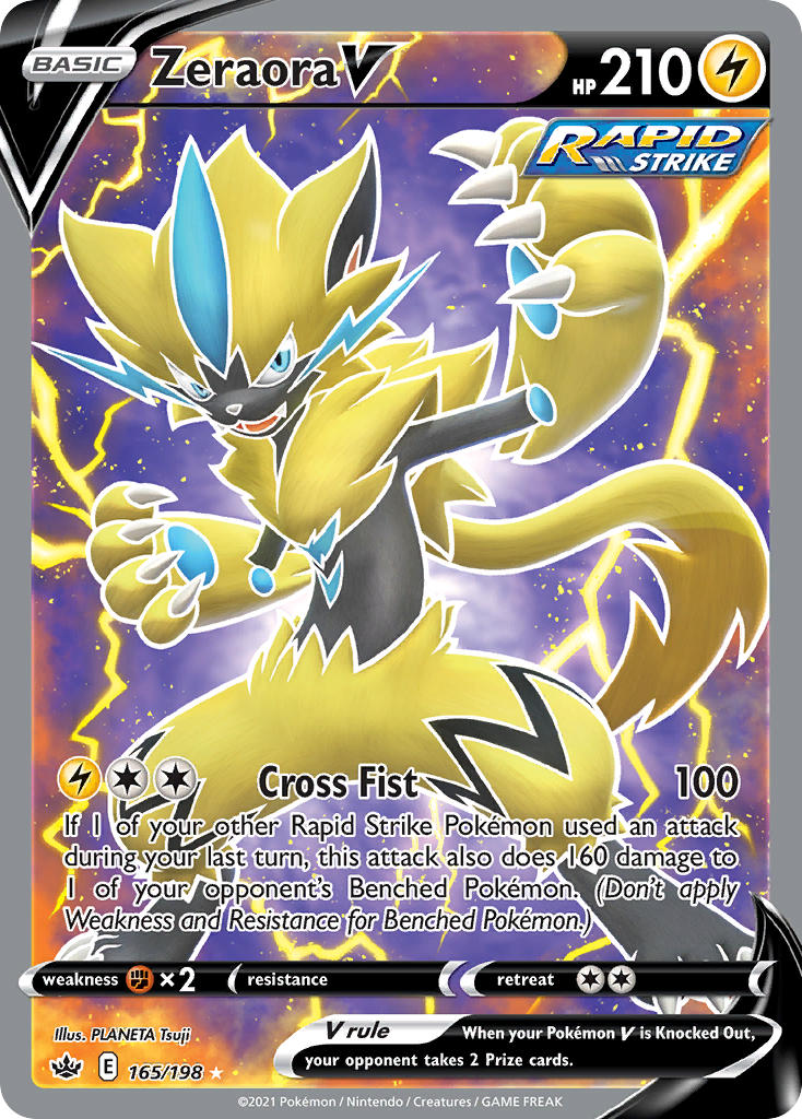 Zeraora V Pokémon card