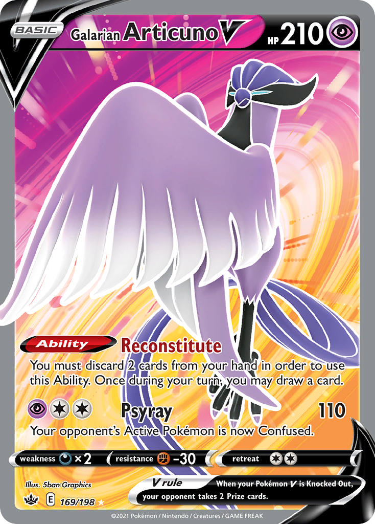 Galarian Articuno V Pokémon card