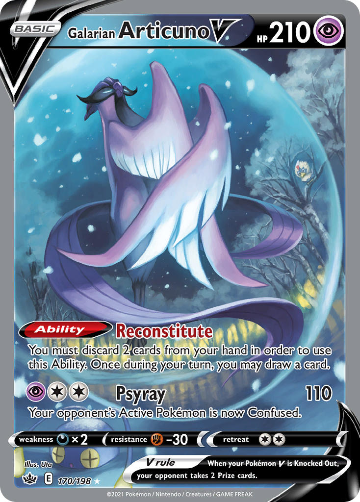 Galarian Articuno V Pokémon card