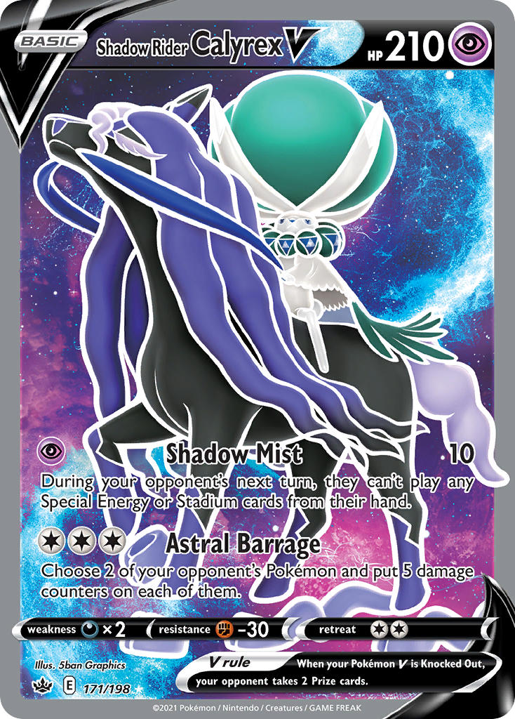 Shadow Rider Calyrex V Pokémon card