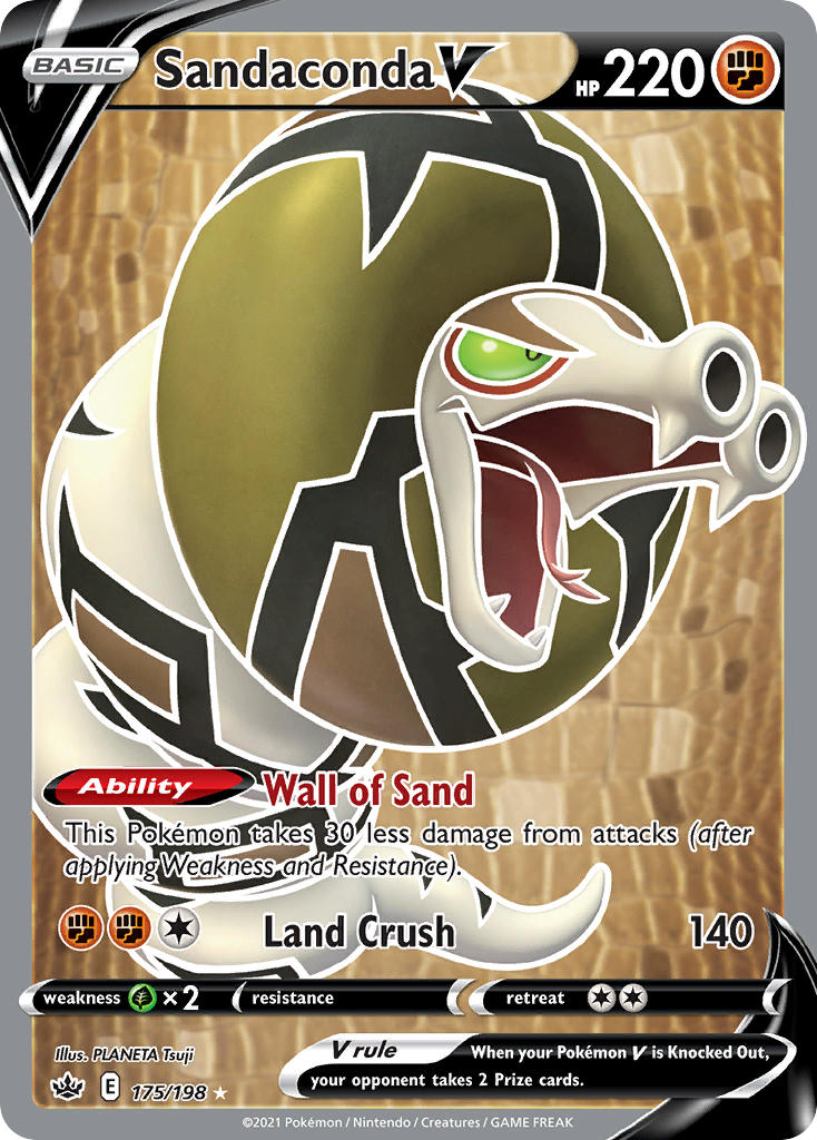 Sandaconda V Pokémon card