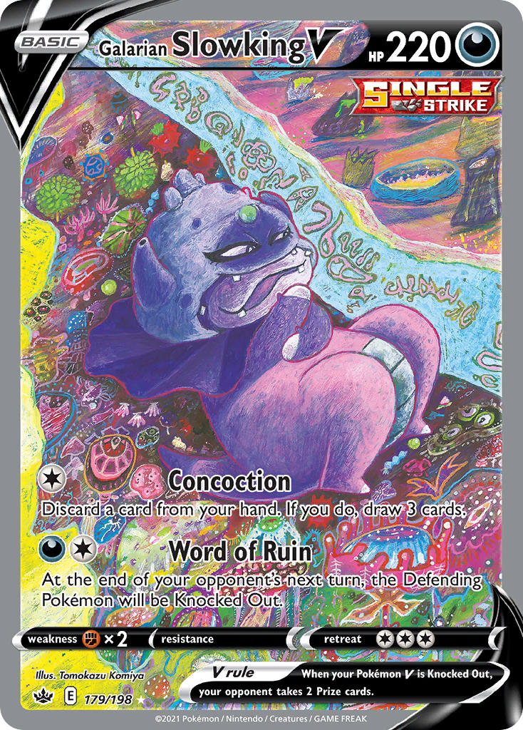 Galarian Slowking V Pokémon card