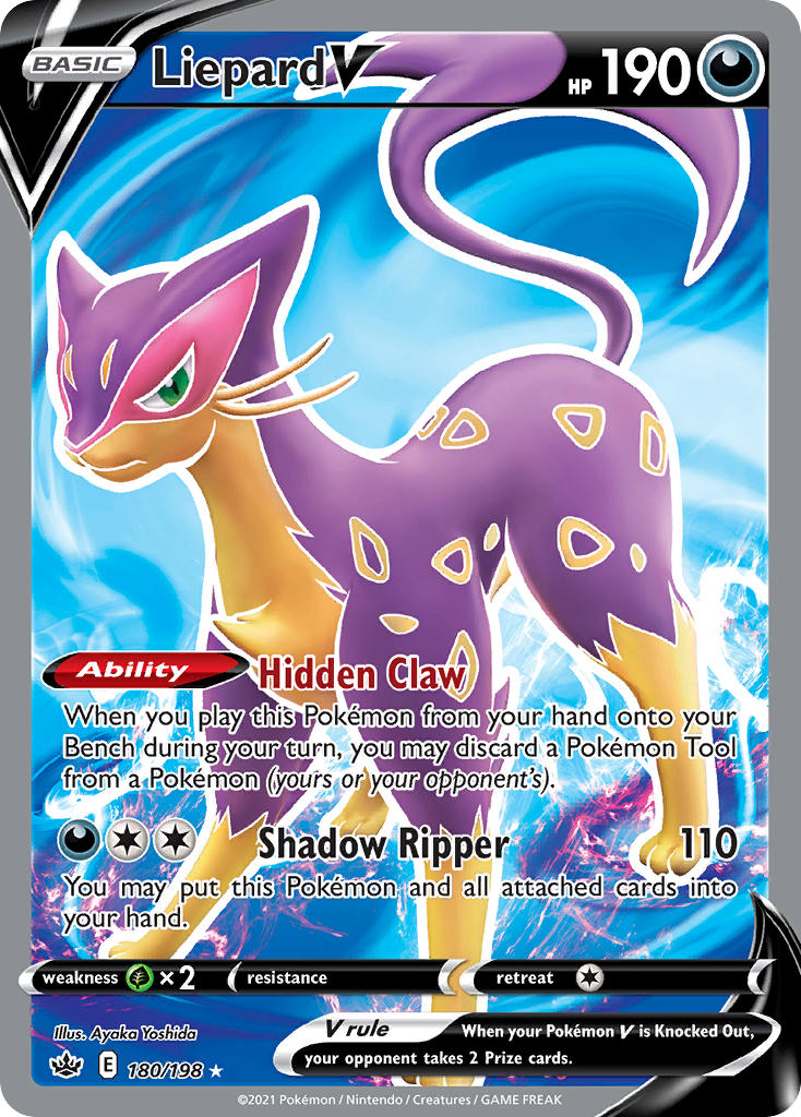 Liepard V Pokémon card