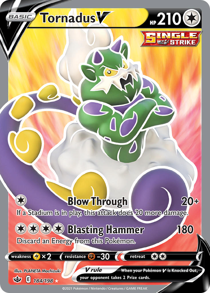 Tornadus V Pokémon card