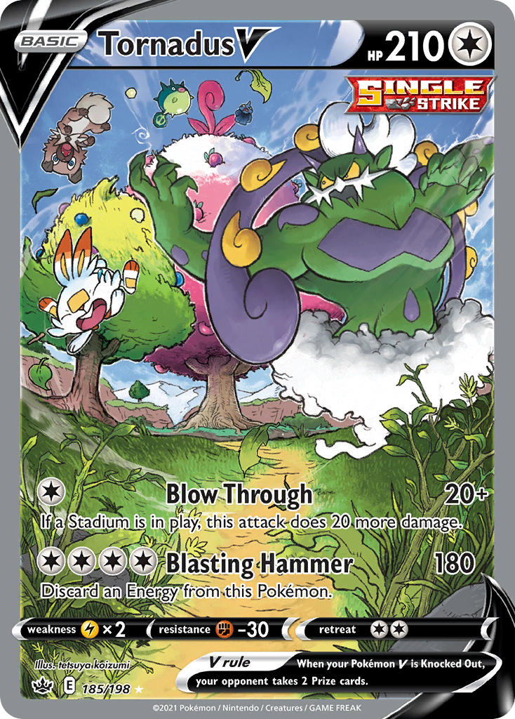 Tornadus V Pokémon card