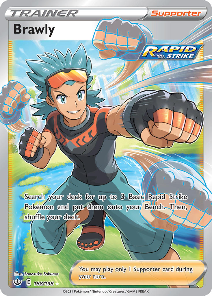 Brawly Pokémon card