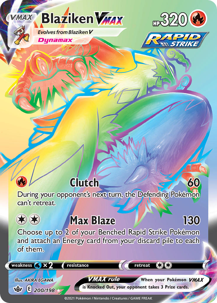 Blaziken VMAX Pokémon card