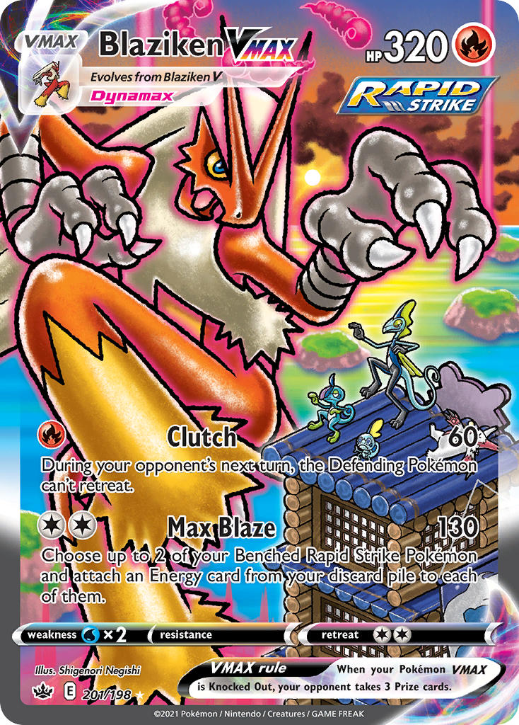 Blaziken VMAX Pokémon card