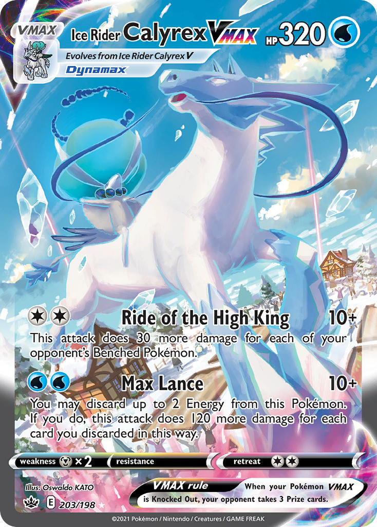 Ice Rider Calyrex VMAX Pokémon card