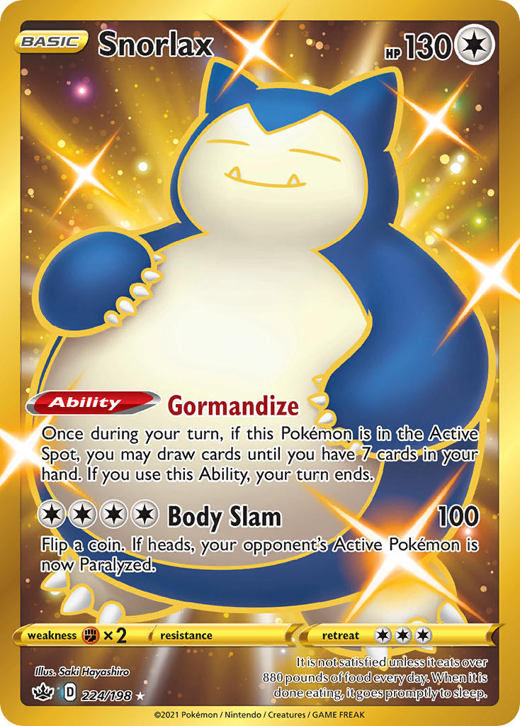 Snorlax Pokémon card