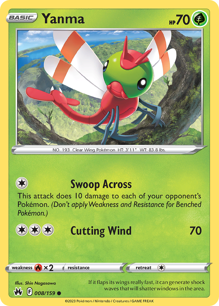 Yanma Pokémon card