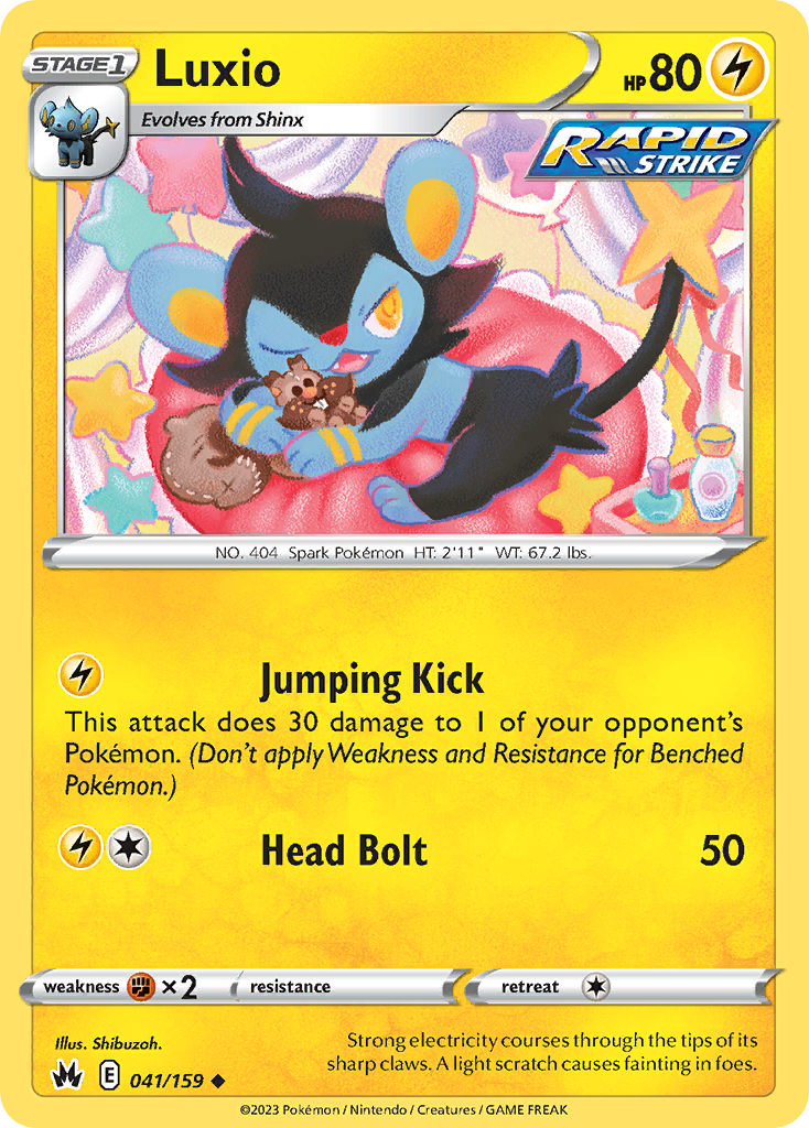 Luxio Pokémon card