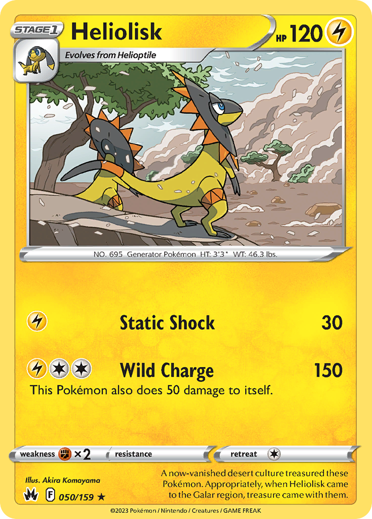 Heliolisk Pokémon card