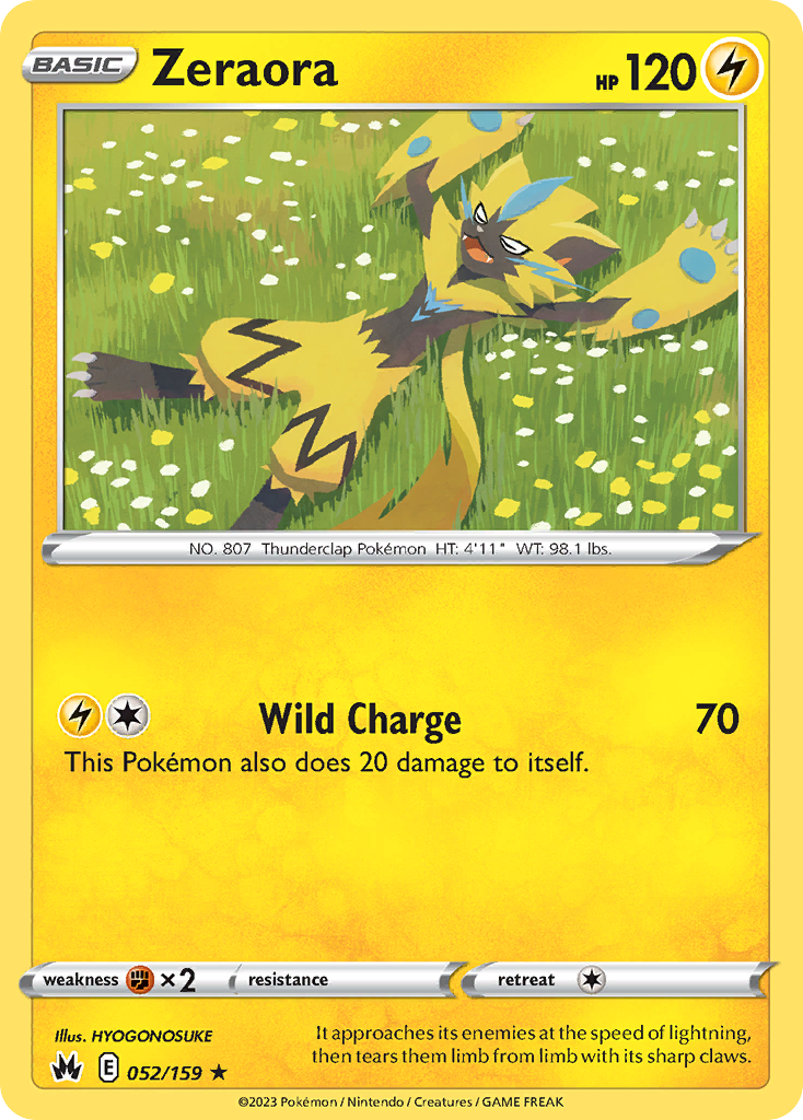 Zeraora Pokémon card