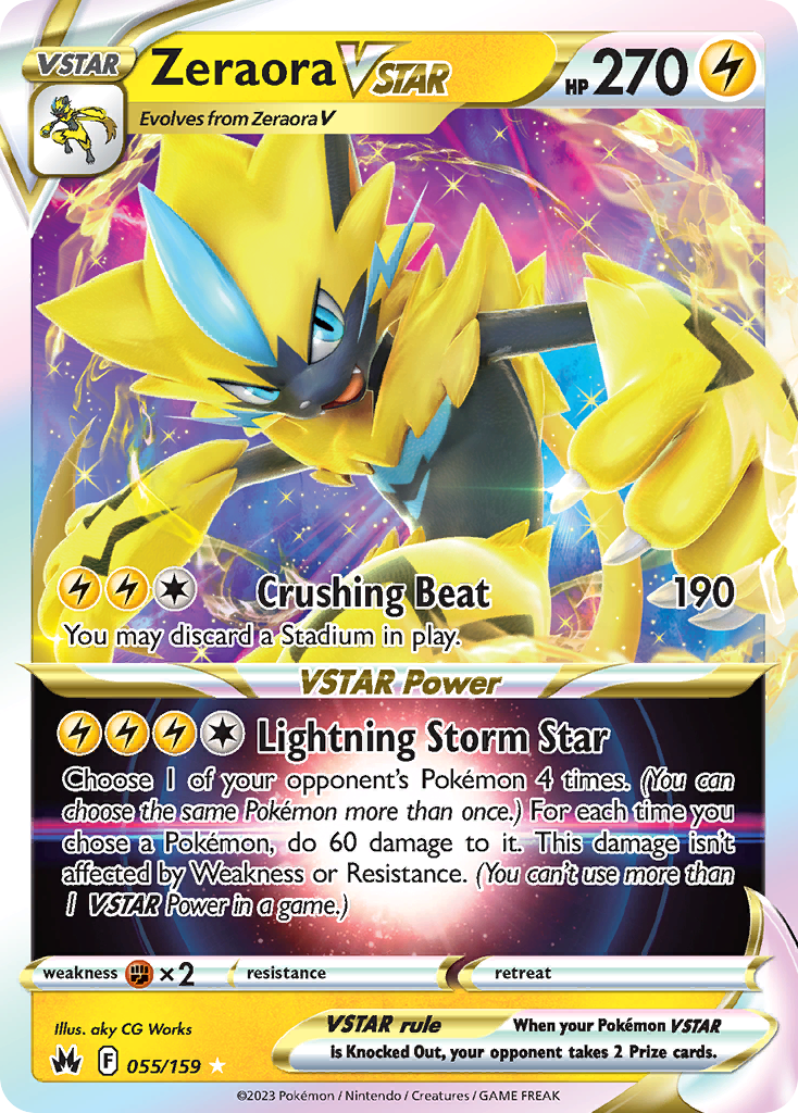 Zeraora VSTAR Pokémon card