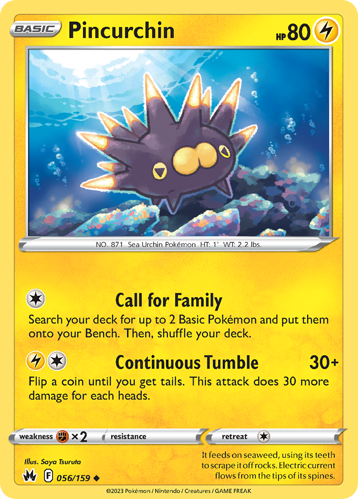 Pincurchin Pokémon card