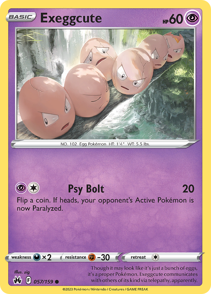 Exeggcute Pokémon card