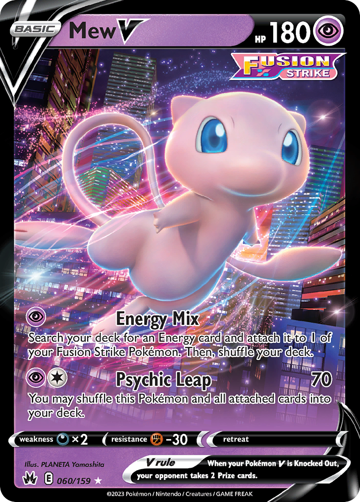 Mew V Pokémon card