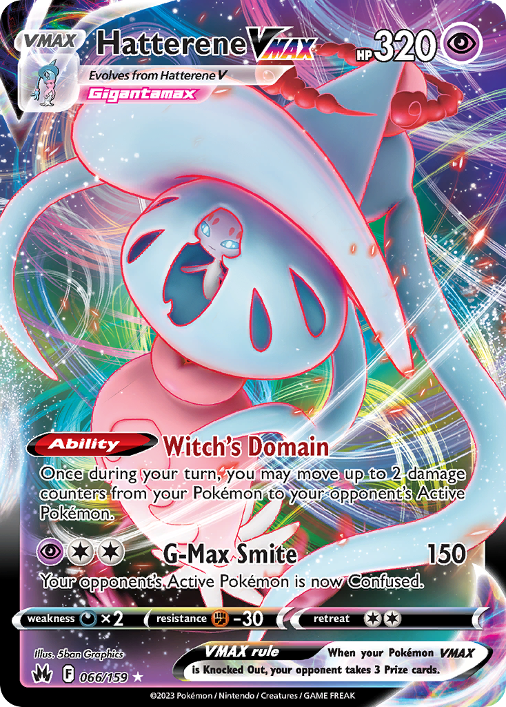 Hatterene VMAX Pokémon card