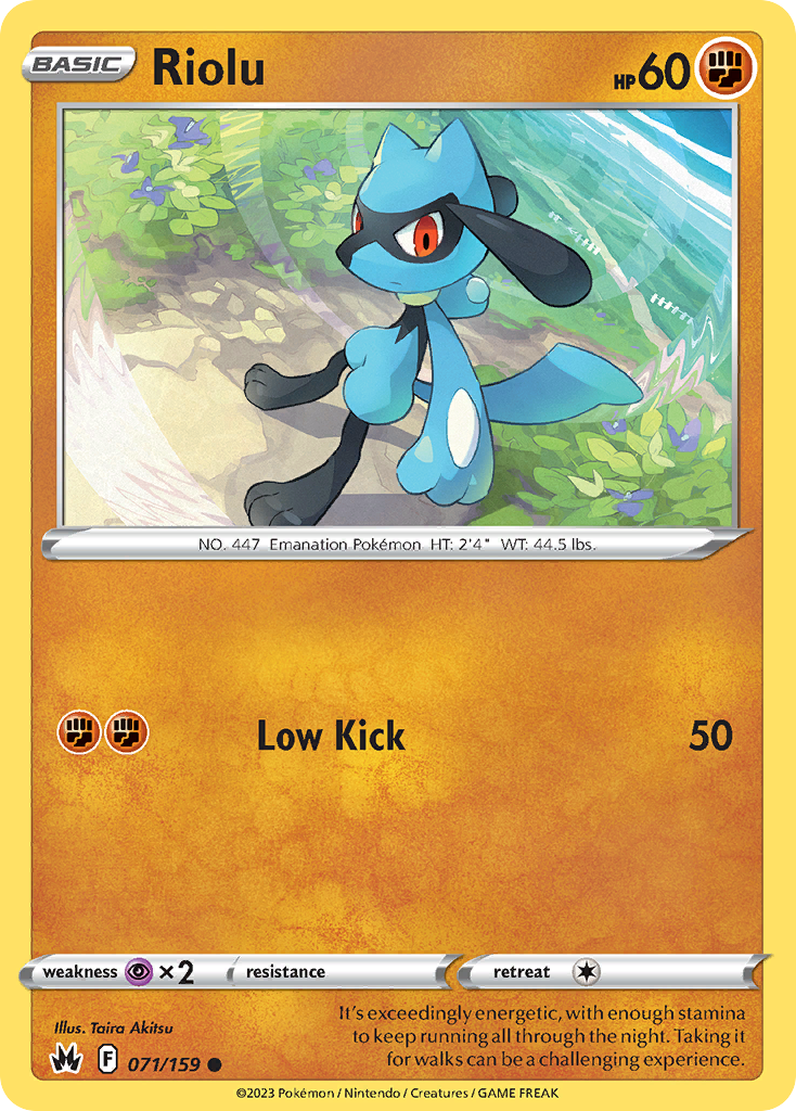 Riolu Pokémon card