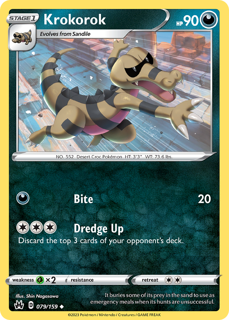 Krokorok Pokémon card