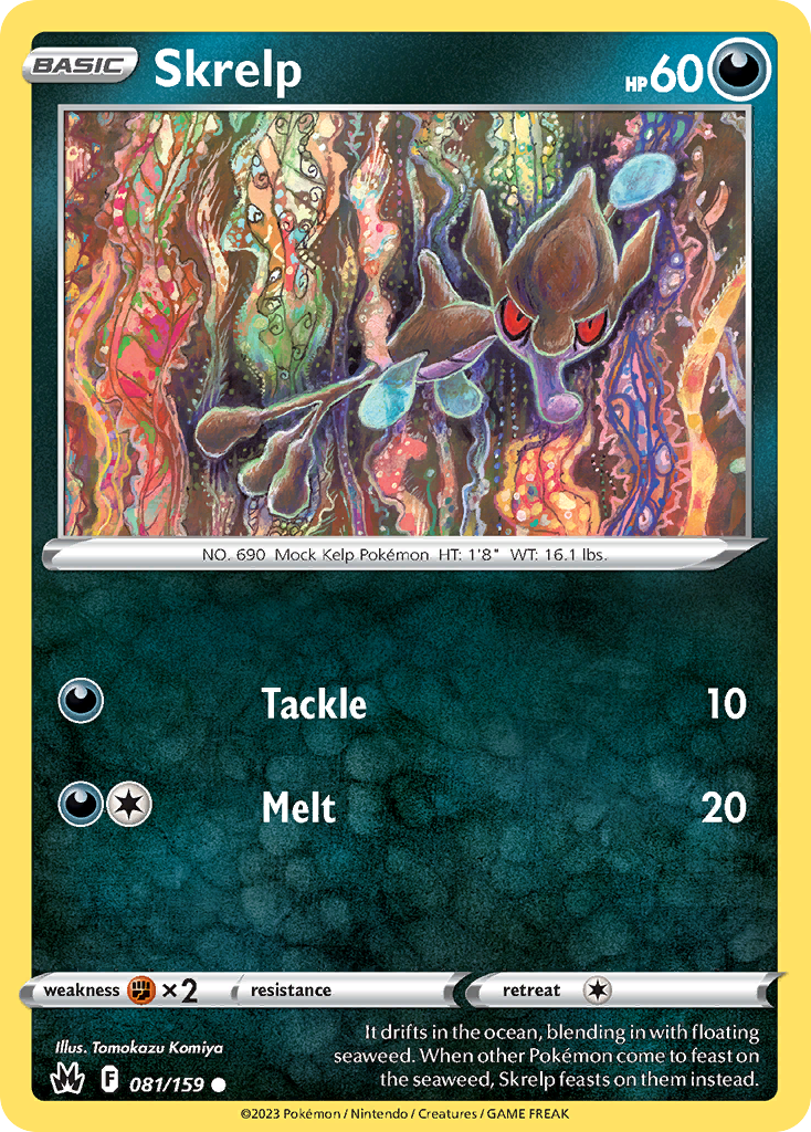 Skrelp Pokémon card