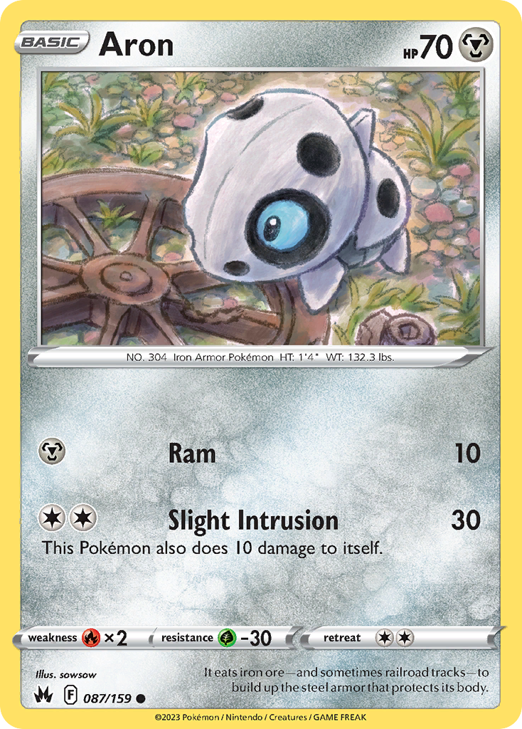 Aron Pokémon card