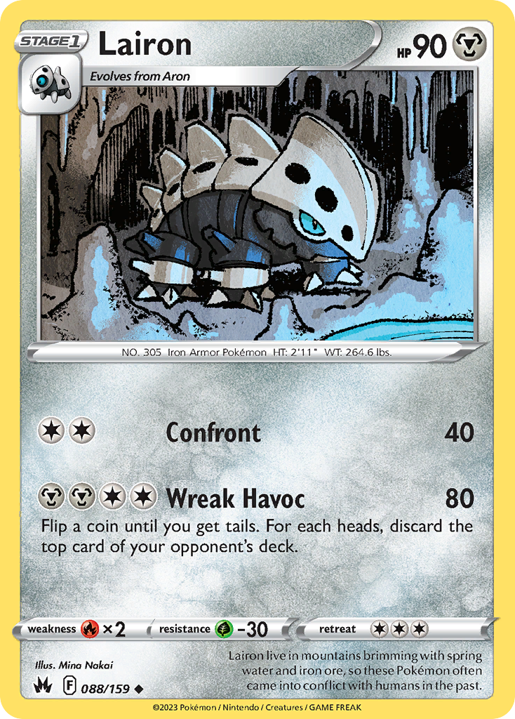 Lairon Pokémon card